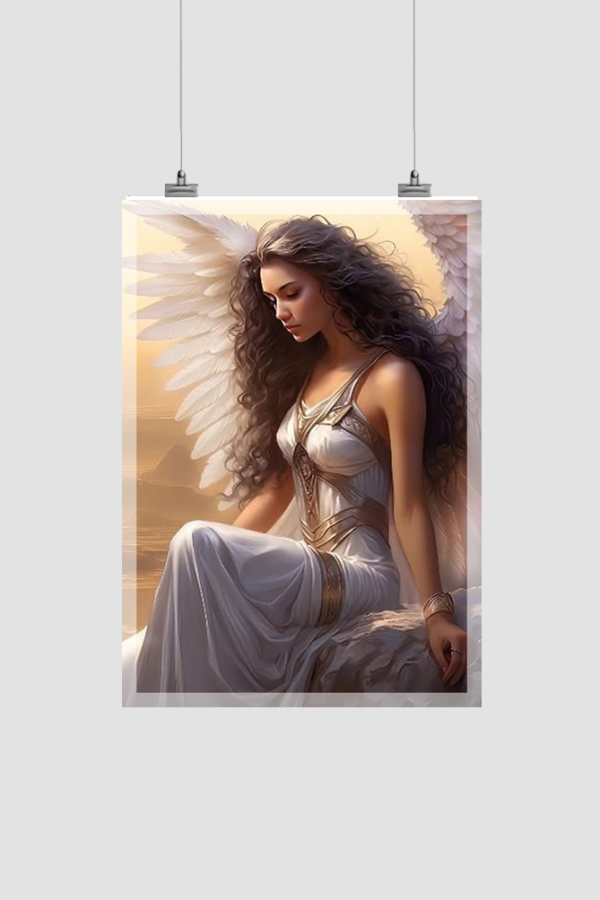 Beautiful-Angel-Deep-in-Prayer-and-Thought-Poster