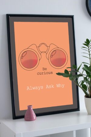 Be curious psychology poster Motivational, student poster, Psychology Quotes School Psychologist Therapist Office Decor Counselor Poster Wall Room Art MSW Social Worker Counselling Gift Psychotherapy